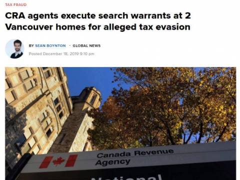 税务局严查!温哥华300万房产逃税被抄 上千豪宅涉案!