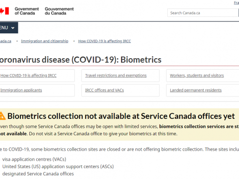【加拿大】留学生注意!移民部宣布境内递交签证免录指纹!