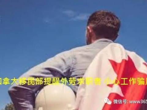 加拿大移民部提醒外劳求职者 小心工作骗局