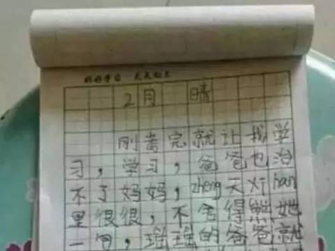 小学生作文《爸爸也治不了妈妈》,老师的点评绝了!