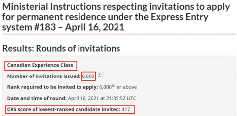 加拿大移民局派了九万张“特赦牌”之后,EE继续抽6000人,分数是....