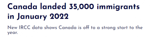 加拿大一月登陆3.5万新移民!加拿大移民系统正在重回正轨!