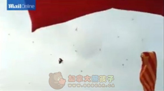 越南5岁男童被巨型风筝拖至空中 不幸坠地身亡