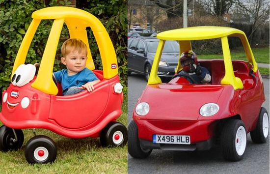 童年理想成真:一辆能上路的玩具车网上拍卖