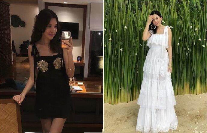 不像生过3胎!林志颖娇妻晒喷香肩铅笔腿美到逆天