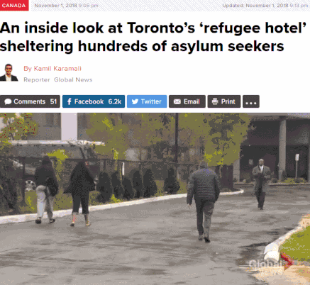 多伦多酒店被难民挤爆 政府要建”难民营”了(组图)